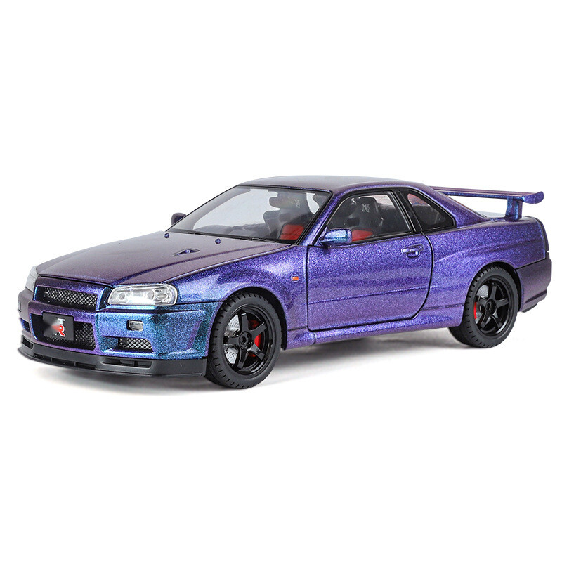 ミニカー AUTOart 1/18 NISSAN SKYlyne R34JGTC 1:18 Diecast Vehicle