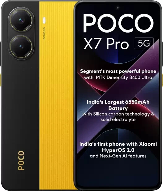 POCO X7 Pro 5G Factory Unlocked-Dual SIM-256GB Storage 8GB RAM