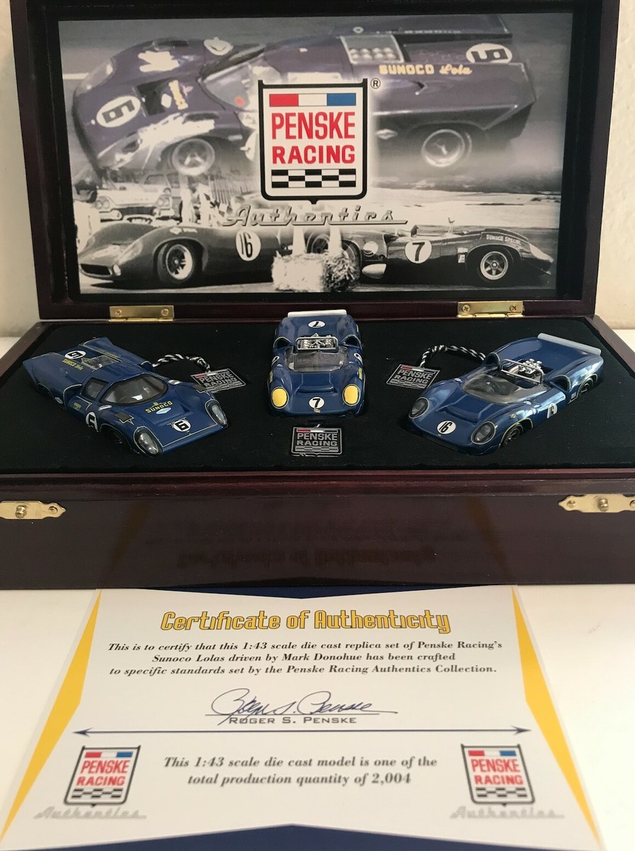 ☆GMP Sunoco T-70 Lola 3 Car Set 1/43 PENSKE Racing☆