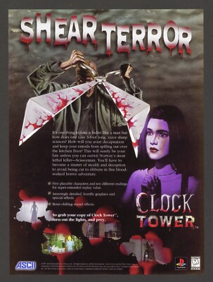 希少 店頭用 クロックタワー 2 CLOCK TOWER PS 販促ポスター Clock