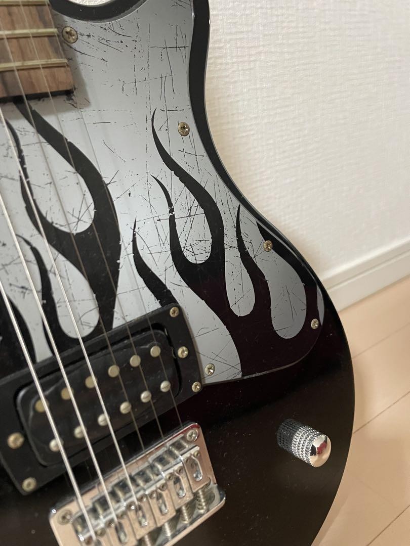 Electric Guitar First Act ME1980 Fire Pattern Black Operation