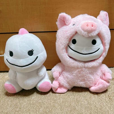 Bigo Live Plush Toy set of 2 Go chan Dinosaur Exclusive Normal Pig