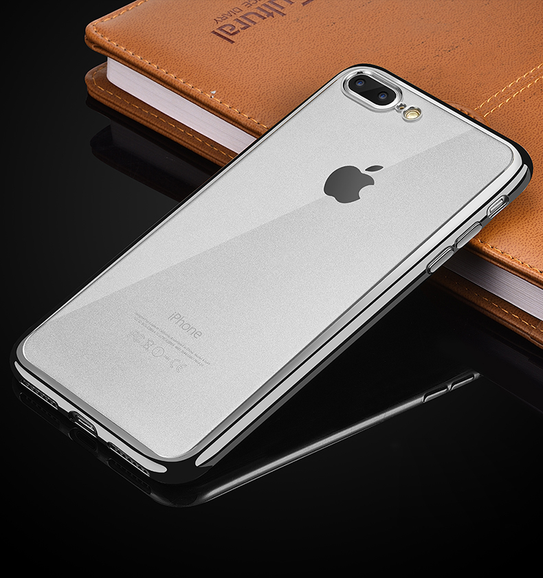 Luxury Silicone Crystal Clear Case Rubber Shockproof for Apple