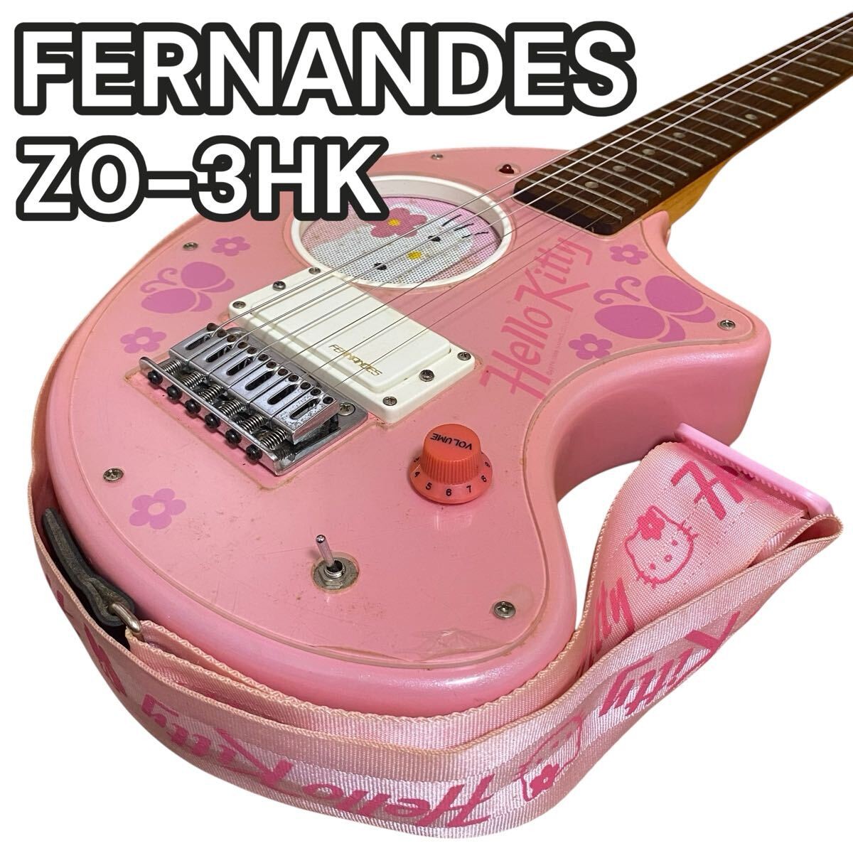 FERNANDES ZO-3 PINK ZO3ミニギター ピンク(フェルナンデス アンプ内蔵