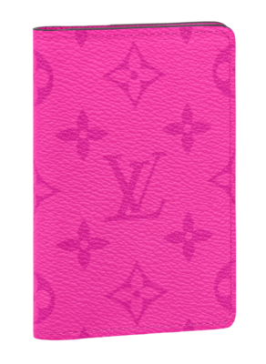 Louis Vuitton Taiga Taigarama Fuchsia Pink Monogram Logo Pocket