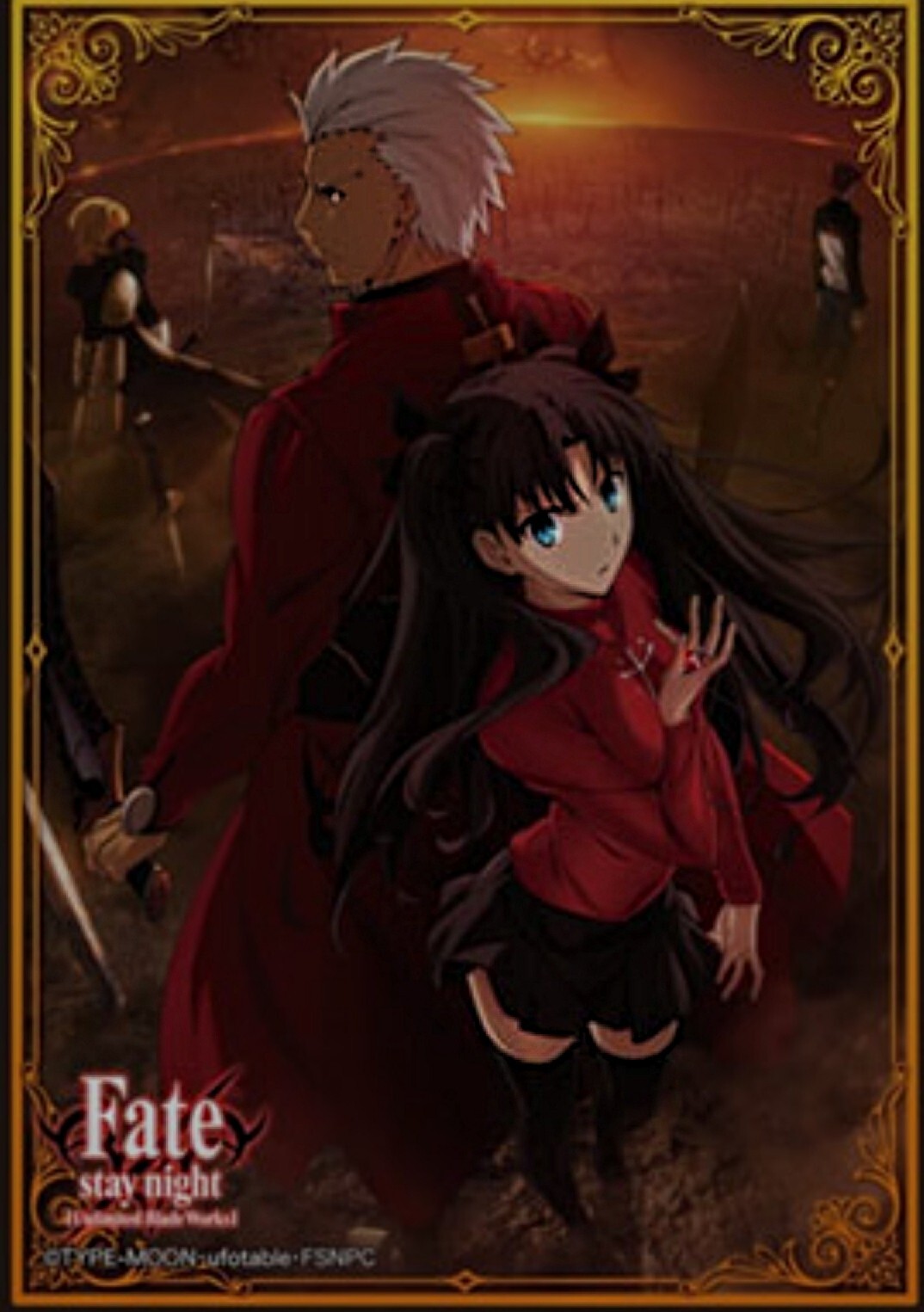 激レア Fate/stay night UBW アーチャー 等身大タペストリー 激レア