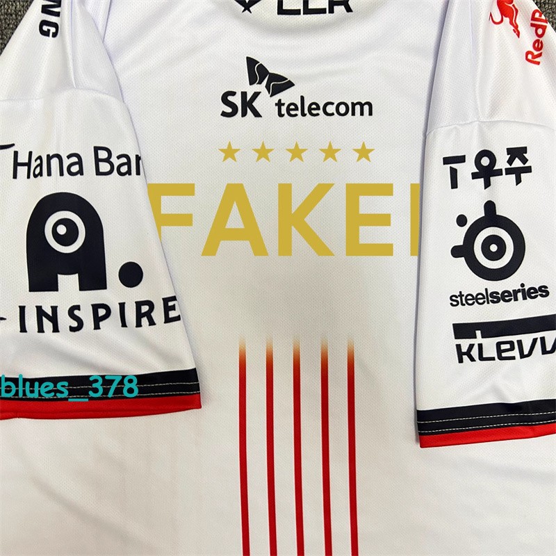 2025 LCK Team T1 Uniform Jersey S14 Faker T-shirt World