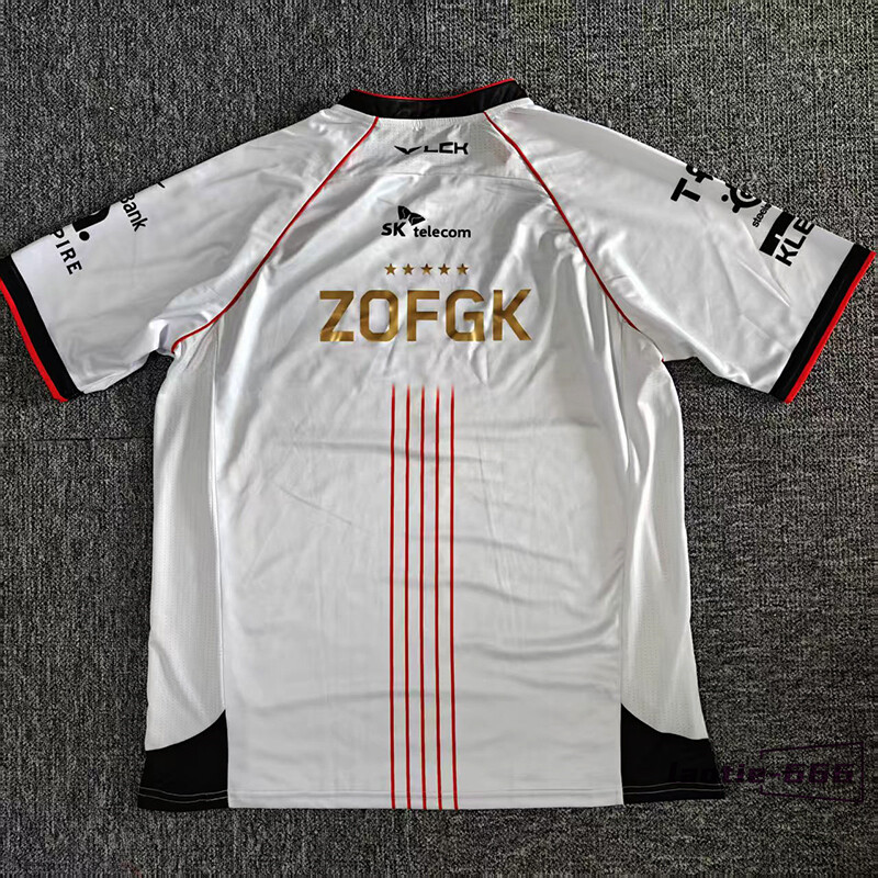 2025 LCK Team T1 Uniform Jersey S15 TShirt Faker Zofgk LOL TEE