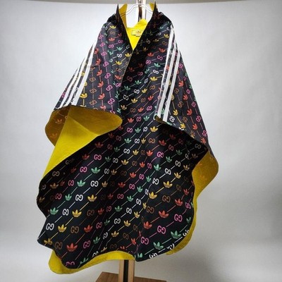 GUCCI x adidas Collabo Limited Poncho Cape Trefoil GG Black Men's