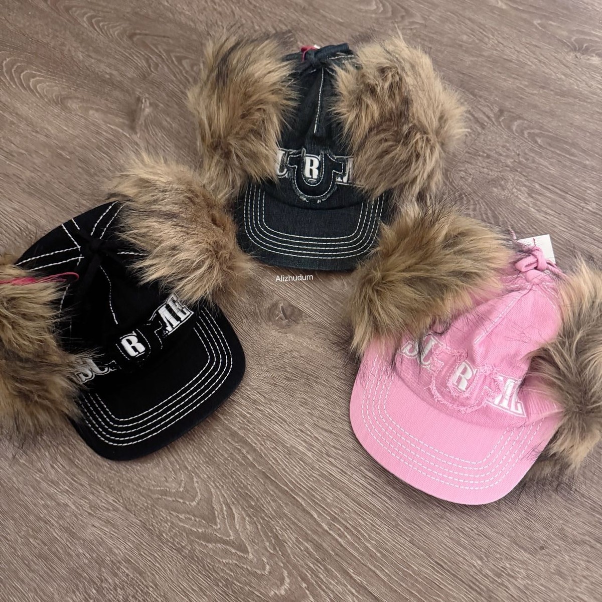 SUPREME FW25 TRUE RELIGION EARFLAP 5-PANEL BLACK DIRTY INDIGO PINK
