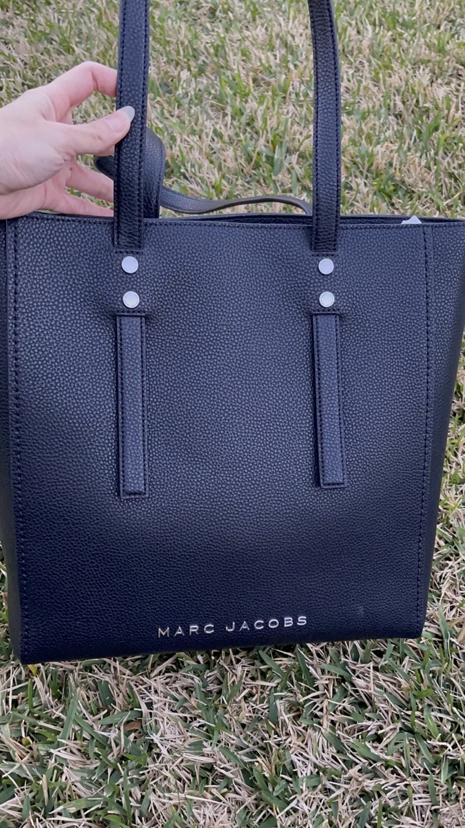 Marc Jacobs Jordan Black Leather Zip Tote XLarge ShoulderBag