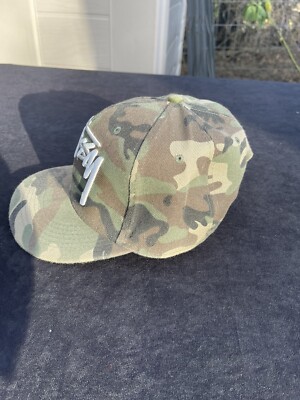 Vintage Stussy Camo Hat 90's Snapback Adjustable Back Stussy Capz
