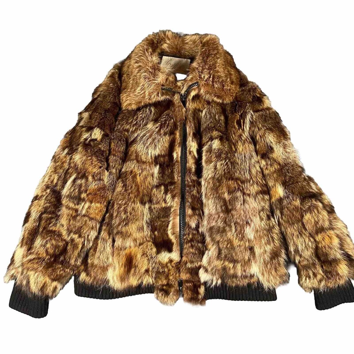 Vintage Fur Coat Zip Up Insulated Authentic Animal Fur Graggs Of