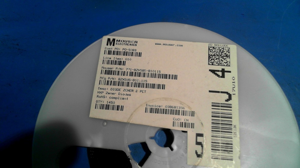 BZX585-B10115 NXP SEMI DIODE DISCRETE ZENER 585 BZX585B10 585