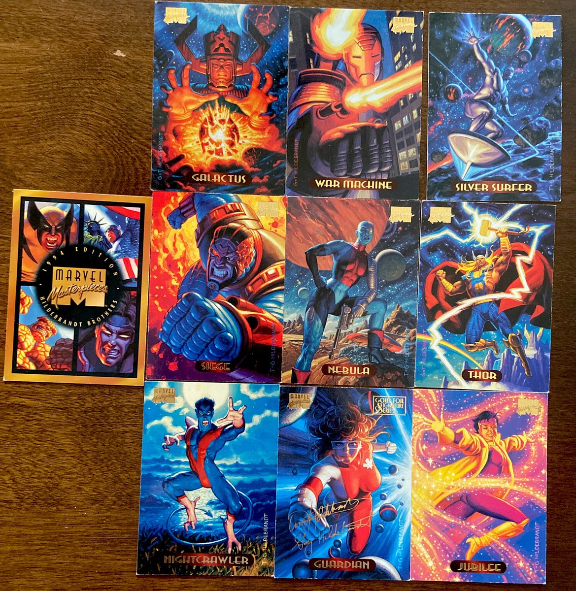 MARVEL Masterpieces 1994 Fleer Trading Cards Hildebrandt Brothers