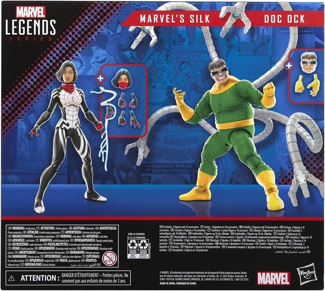 Marvel Legends Series Spider-Man 60th Anniversary Silk and Doctor