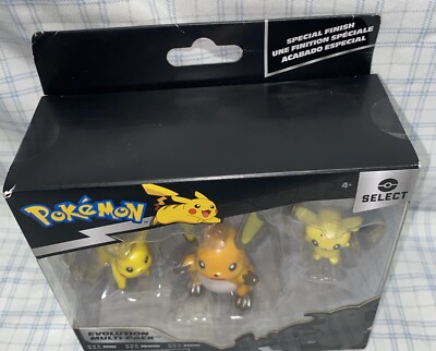 Pokémon Select Evolution 3 Pack Pichu Pikachu & Raichu Battle