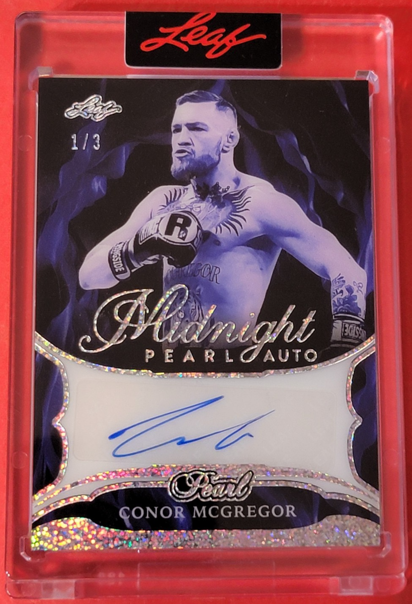 leaf art of sports ufc コナー・マクレガー サインカード leaf art of