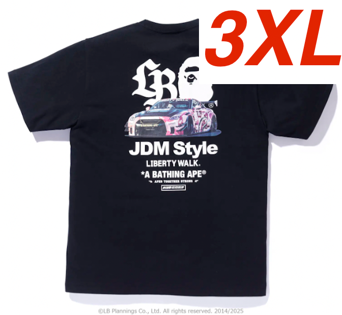 2025 Bape Liberty Walk LBWK tokyo auto salon Tee 3XL Tshirt new