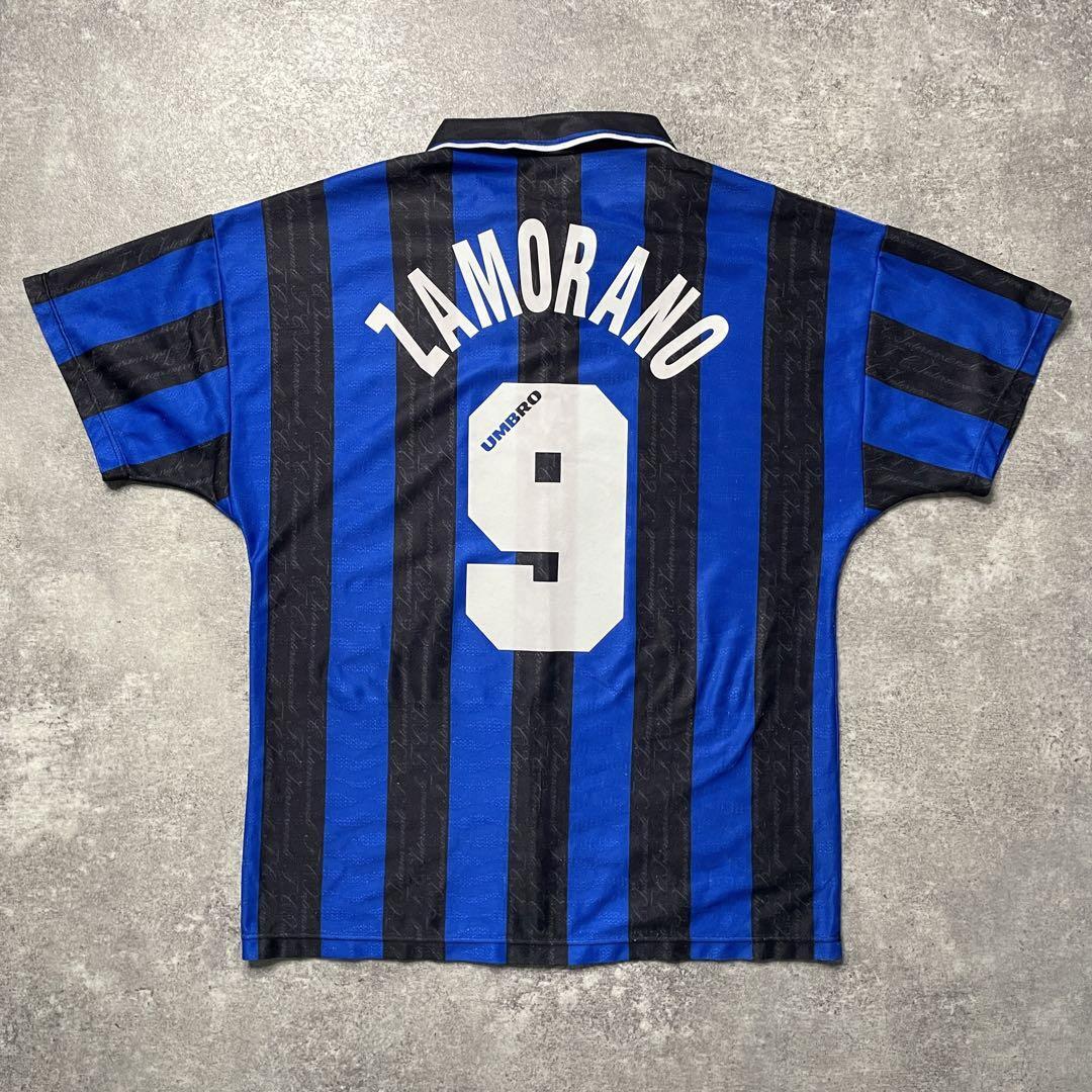 Vintage Zamorano Inter Milan 97/98 Home Size M Umbro Jersey