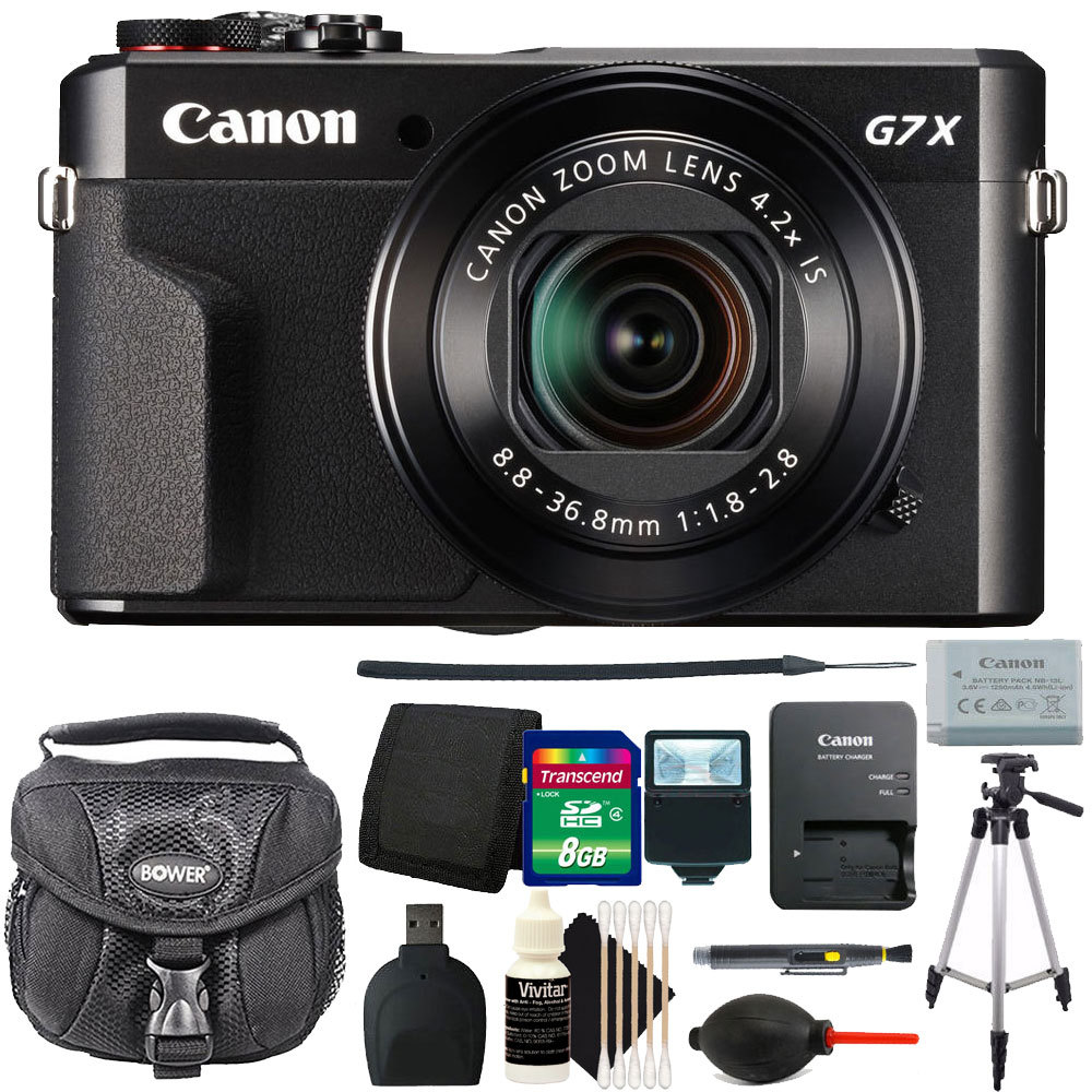 Canon G7X Mark II PowerShot 20.1MP Digital Camera (Black)+ Deluxe