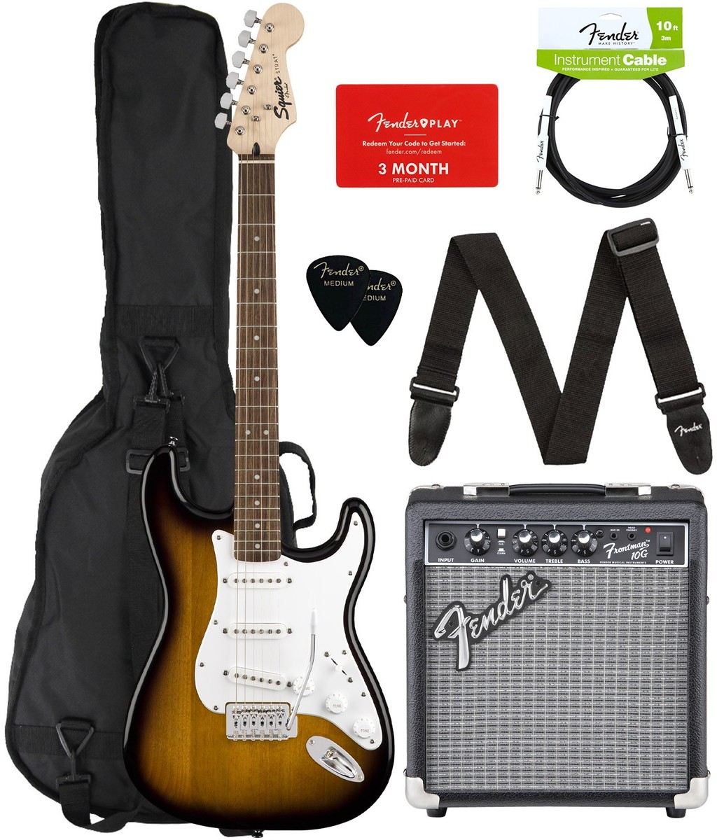 Squier Stratocaster ブラック ソフトケース付 フェンダー Squier