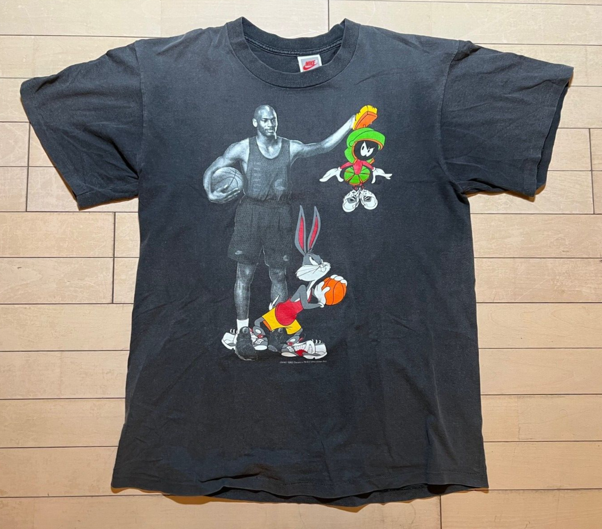 Vintage 1993 Nike Air Michael Jordan Looney Tunes Space Jam Mars T
