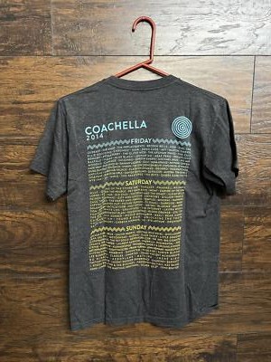 Coachella Shirt 2014 Lineup - Adult S Short Sleeve T-shirt | eBay