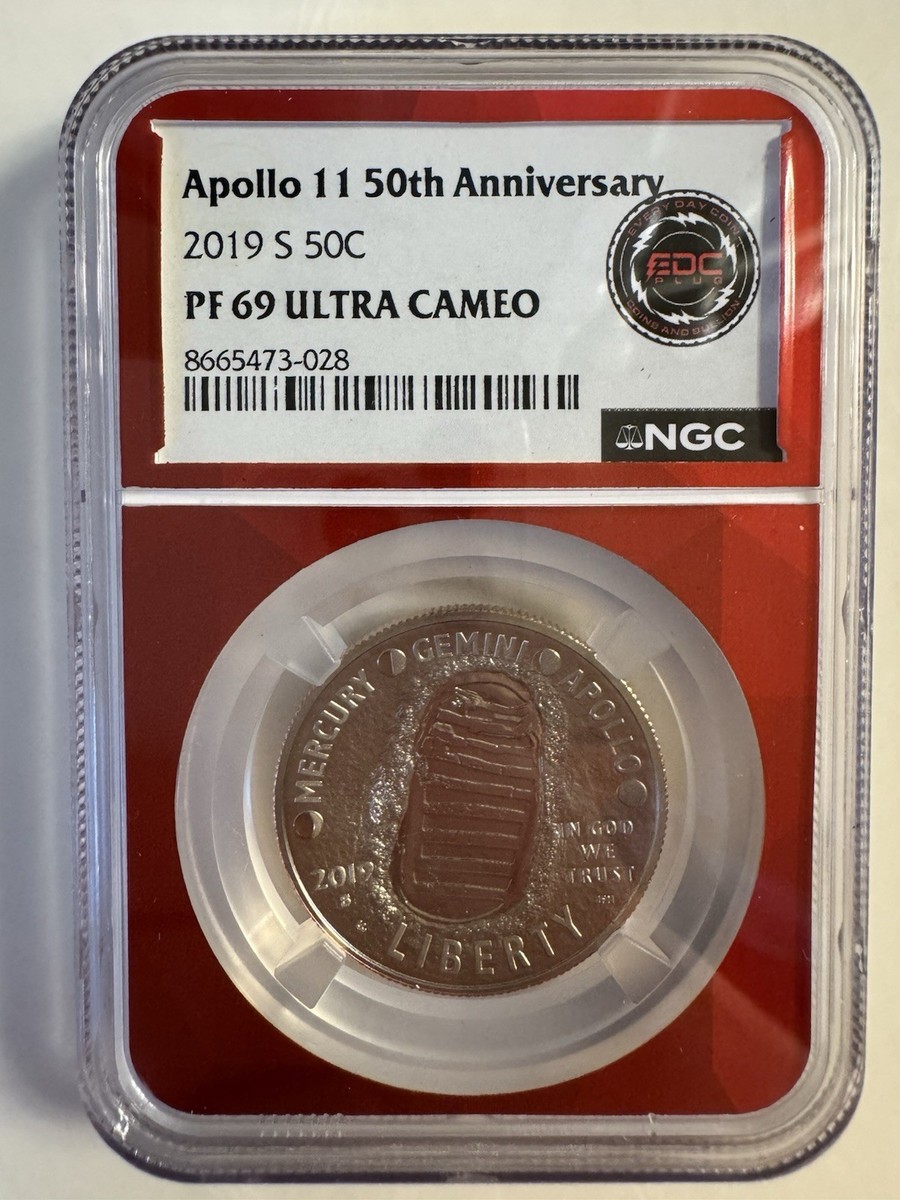 2019年 アポロ11号50周年記念 1ドル 銀貨 2019 S 50 CENT APOLLO
