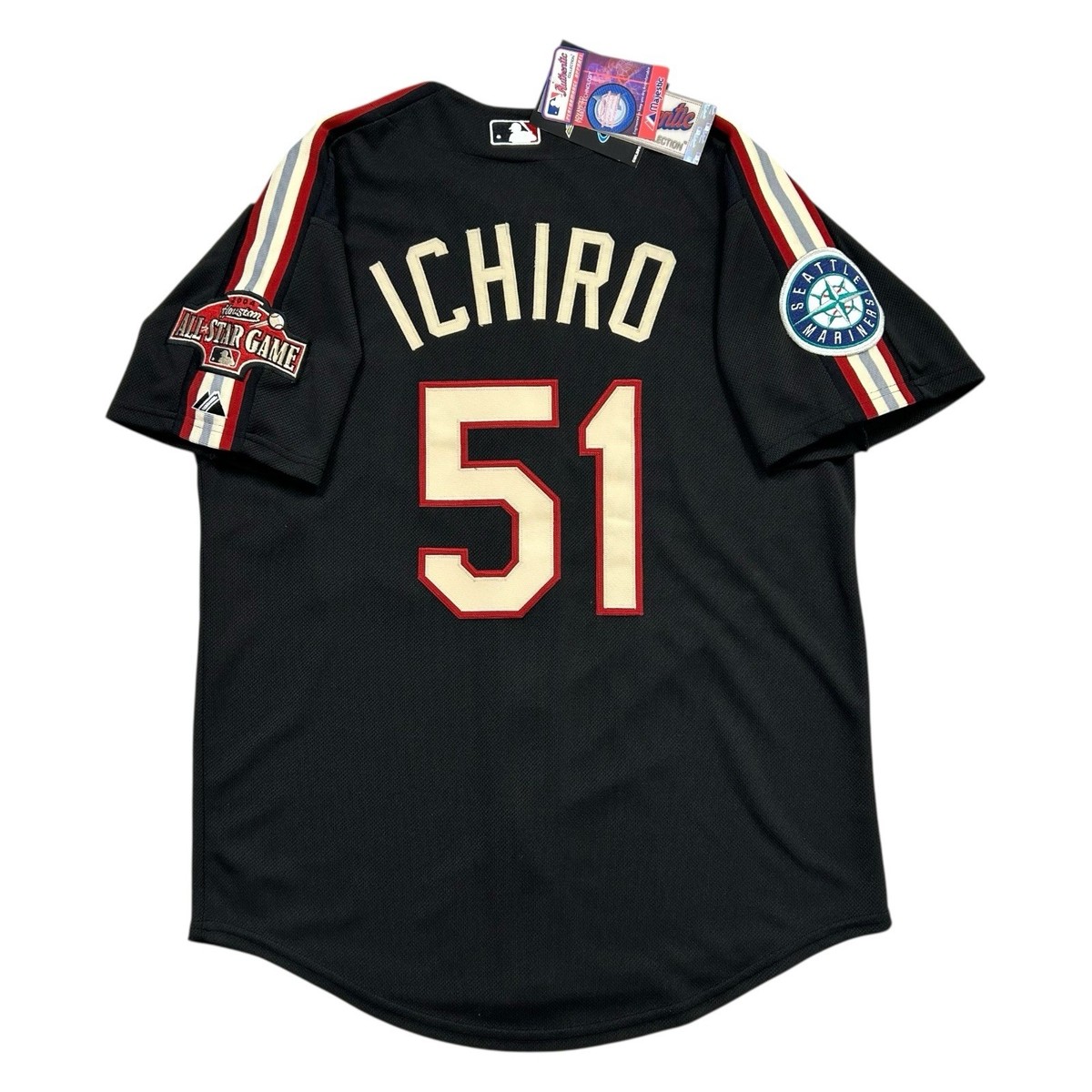 RARE VTG 00s MLB ICHIRO SUZUKI 2004 ALL STAR GAME JERSEY MAJESTIC
