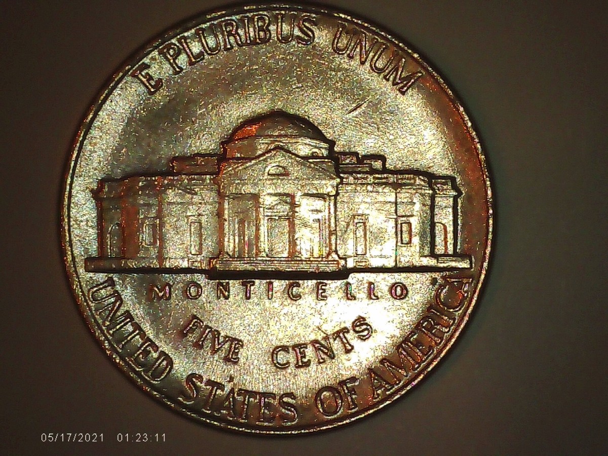 1989-P Jefferson Nickel 5FS Five full steps doubling in FS