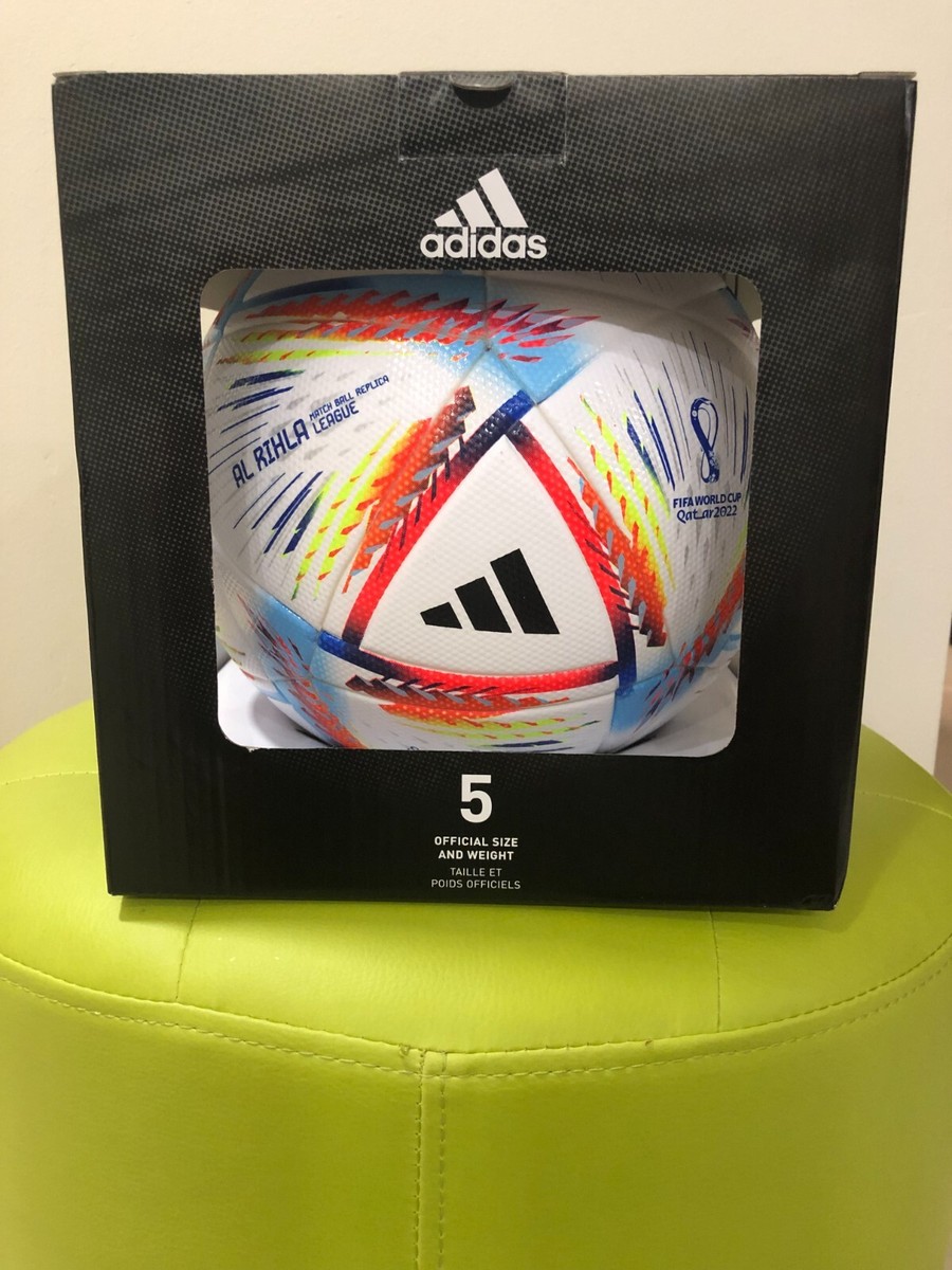 SOCCER BALL-ADIDAS-SIZE-5-QATAR-AL RIHLA MATCH BALL REPLICA LEAGUE