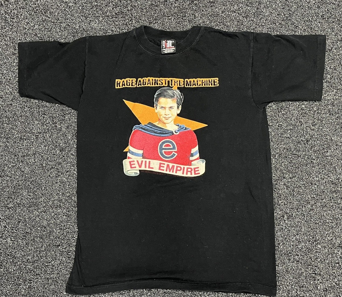 Vintage 1996 Rage Against The Machine Evil Empire Giant Tag Band