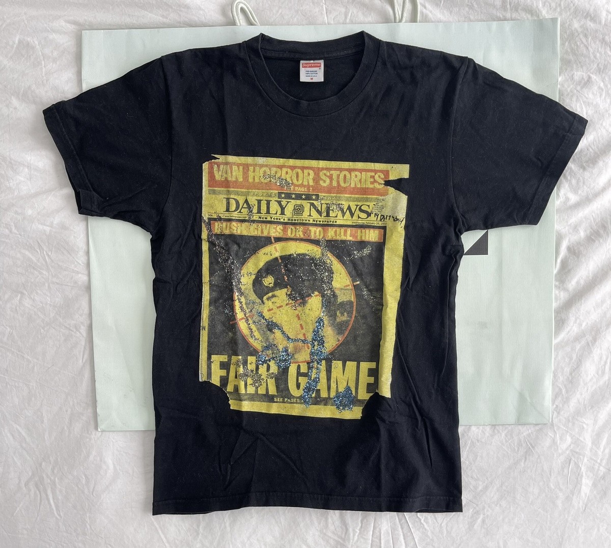 N*5様 Supreme Dash Tee XL ブラック Supreme Dash Snow Tee Black