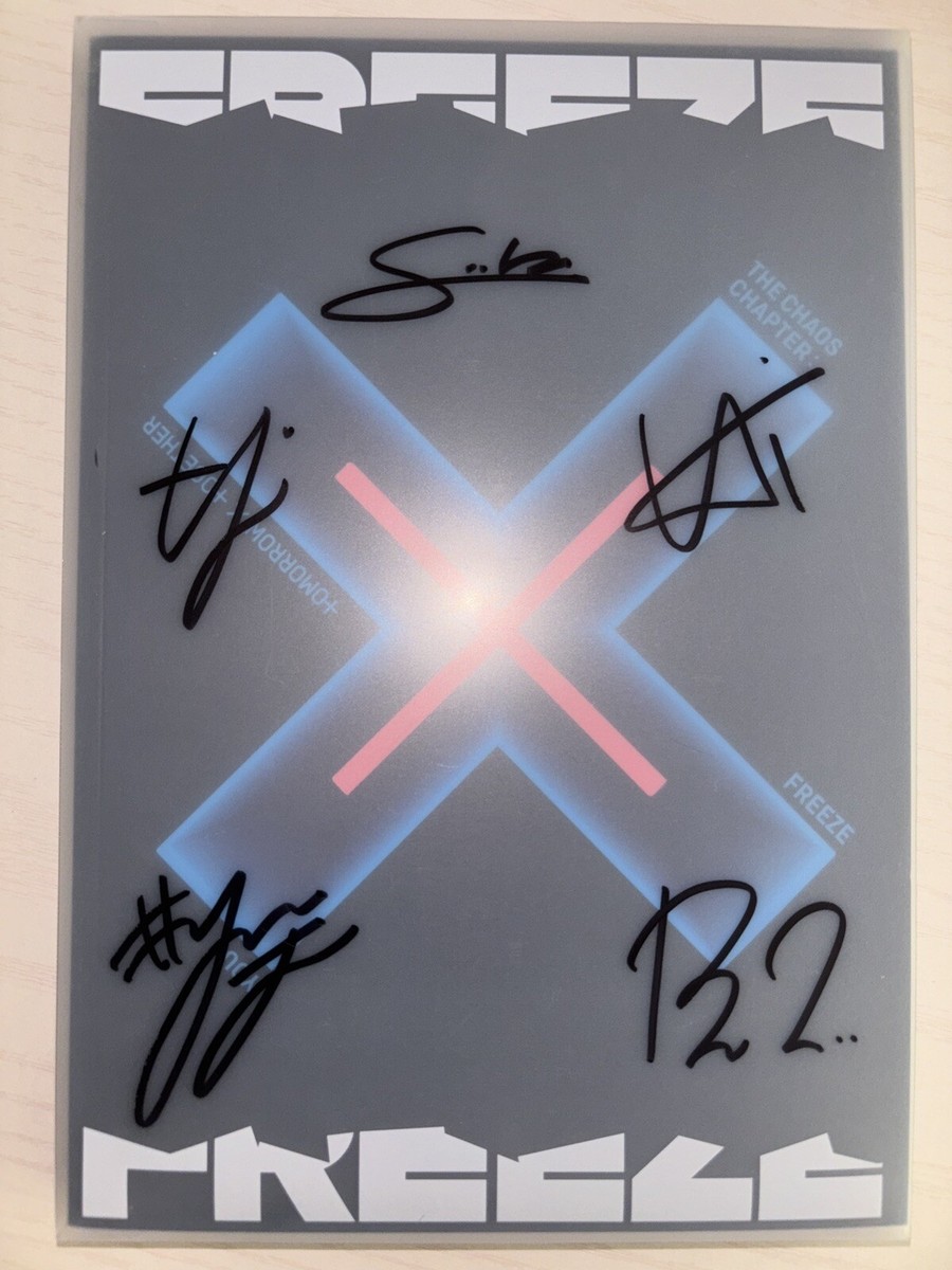 TXT リミテッドカード メンバー全員直筆サイン入り FREEZE txt