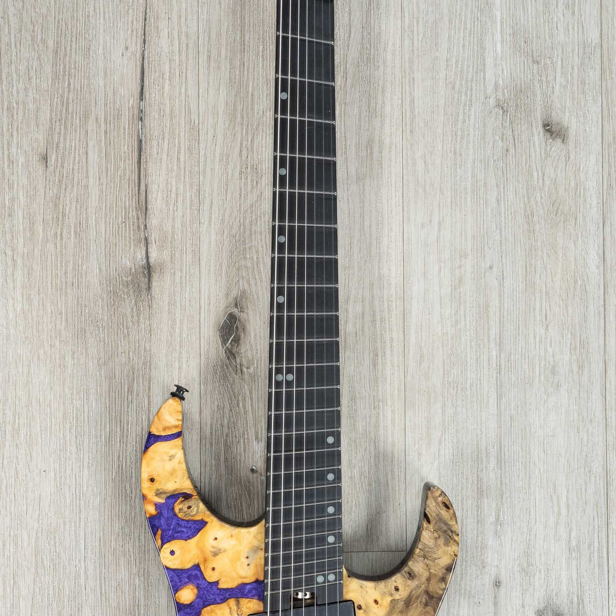 Legator Ninja X7F Multi-Scale 7-String Guitar, Buckeye Burl Top