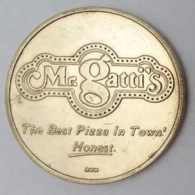 Mr. Gatti's The Best Pizza In Town Arcade Game Token 24mm | eBay