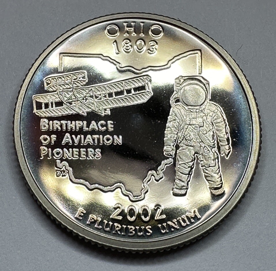 2002-S Ohio State Quarter *PROOF* 25cent Coin from US Mint Proof