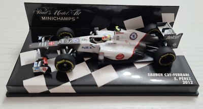 F1 Sauber C3。セルジオペレス直筆サイン入りミニカー1:43 F1 Sauber