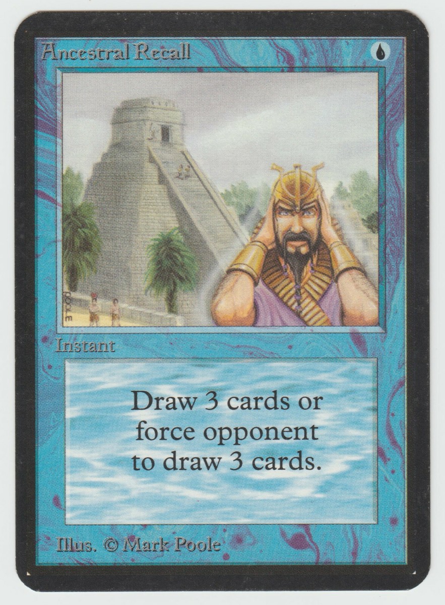 ▻Magic-Style◅ MTG - Ancestral Recall - ALPHA - EX/EX+ | eBay