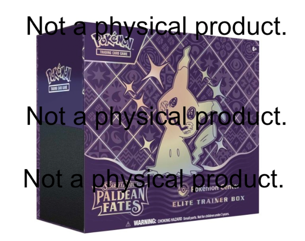 ETB ポケモンセンター限定ミミッキュPALDEAN FATES 未開封