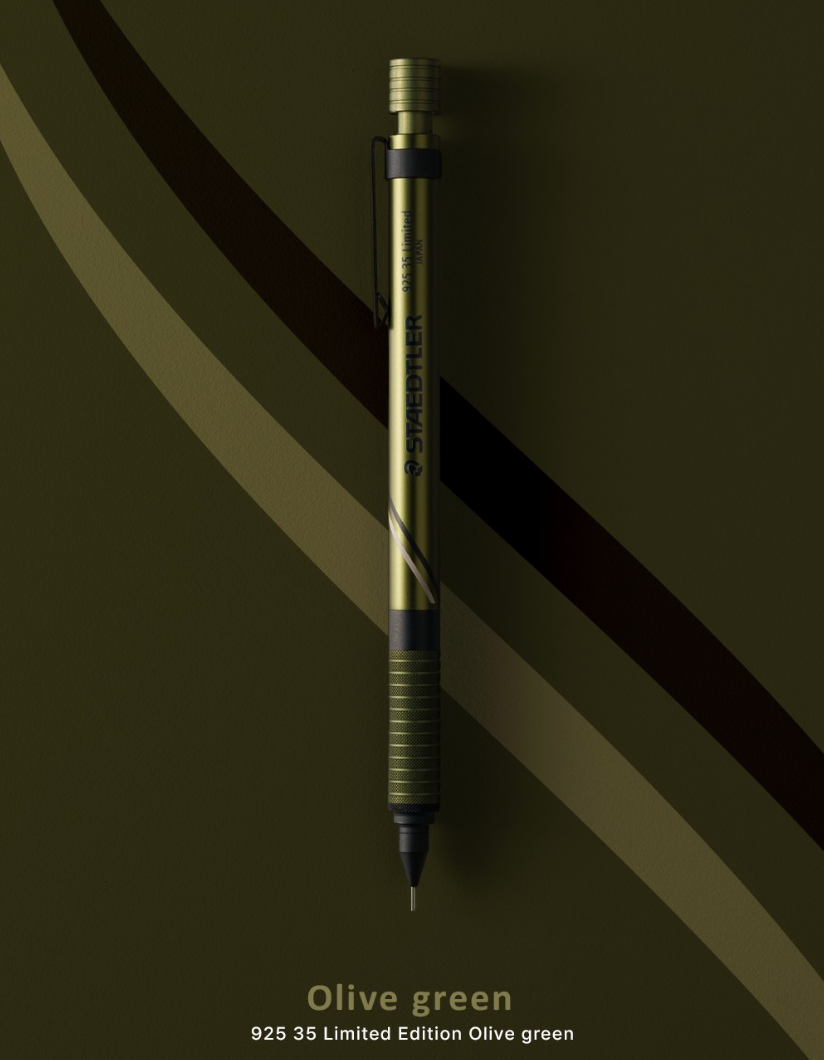 2024 STAEDTLER 925 35 Korea Limited Edition OliveGreen & OrangeRed
