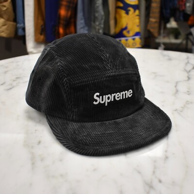 Supreme 20SS コーデュロイキャップ ブラック NEW Supreme Black Faded