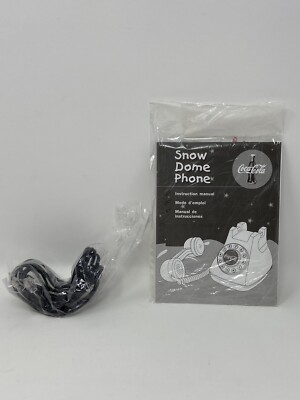 Vintage Coca Cola Snow Dome Phone Telephone Original Box 2 Hand