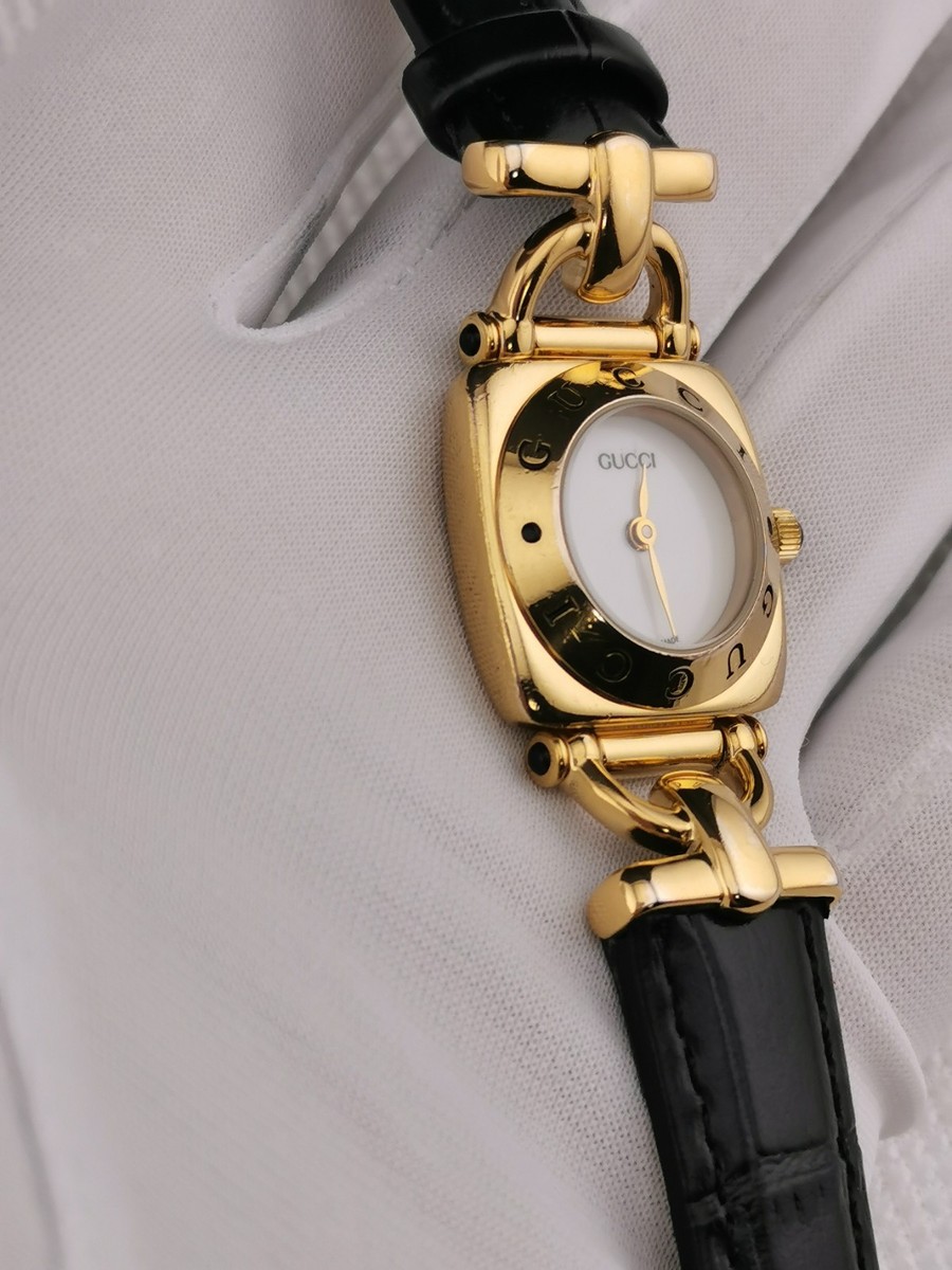 Vintage Gucci 6300L Horsebit Gold Women's Quartz Watch | 22mm