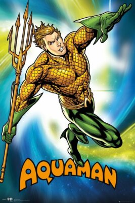 DC COMICS AQUAMAN TRIDENT OF NEPTUNE POSTER 24x36 NEW FREE