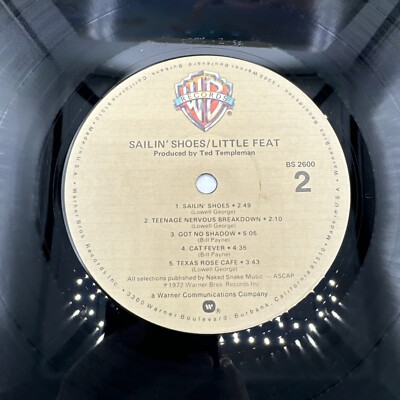 Neon Park Xiii Little Feat/Sailin Shoes Vinyl LP, 1972 Warner Bros