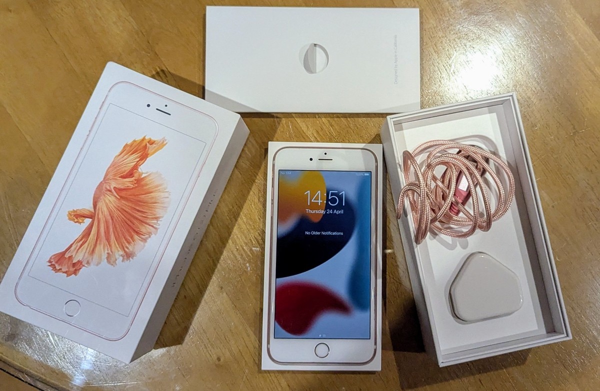 新品同様】iPhone 6s Rose Gold バッテリー100% iPhone7 ゴールド