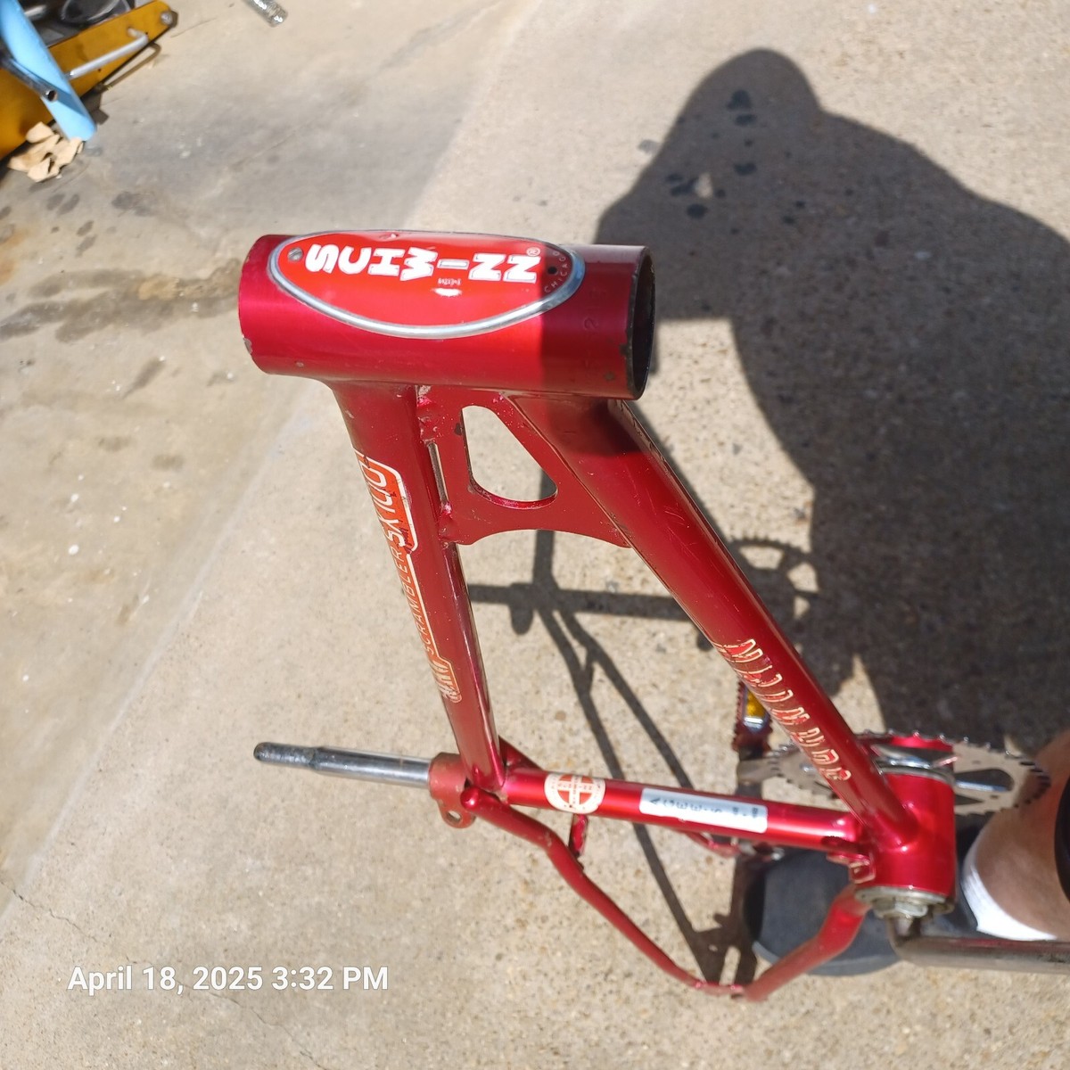 Schwinn MAG Scrambler SX100 Cardinal Red Frame with Crank and seat