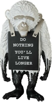 MONKEY SIGN DRIP REVERSE Ver 白黒 BANKSY BANKSYバンクシーMONKEY